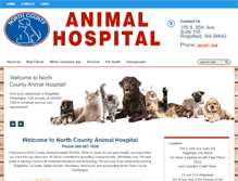 Tablet Screenshot of northcountyvets.com